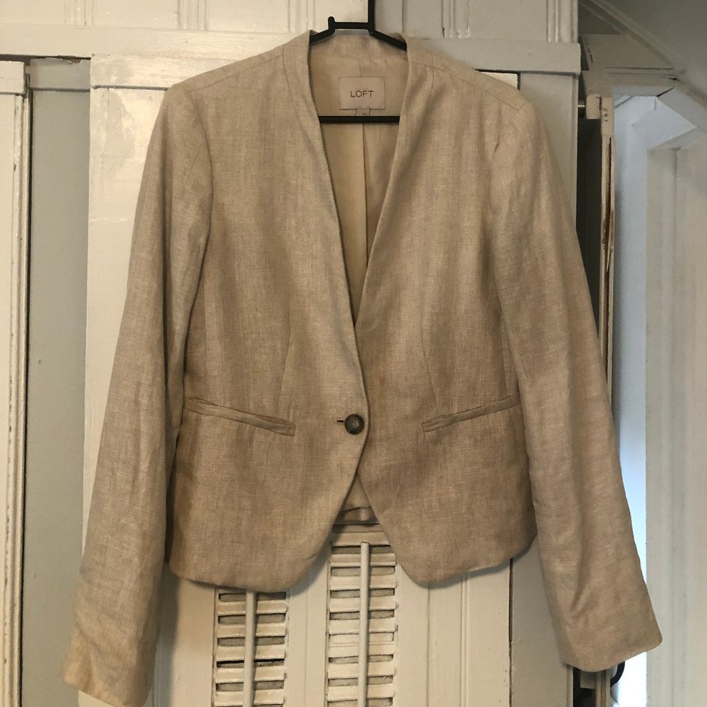 Loft women's linen blazer